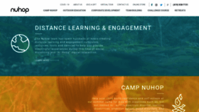 What Nuhop.org website looked like in 2020 (3 years ago)