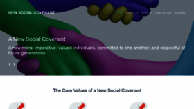 What Newsocialcovenant.org website looked like in 2020 (3 years ago)