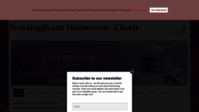 What Nottinghamharmonic.org website looked like in 2020 (3 years ago)