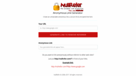 What Nullrefer.com website looked like in 2020 (3 years ago)