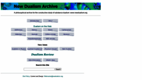 What Newdualism.org website looked like in 2020 (5 years ago)