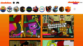 What Nickelodeon.fr website looked like in 2020 (3 years ago)