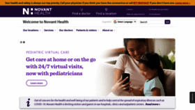 What Novanthealth.org website looked like in 2020 (3 years ago)
