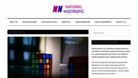 What Naturalnootropic.com website looked like in 2020 (3 years ago)