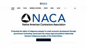 What Nativecontractors.org website looked like in 2020 (3 years ago)