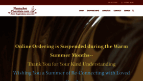 What Nantucketchocolatier.com website looked like in 2020 (3 years ago)