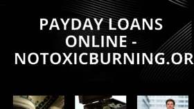 What Notoxicburning.org website looked like in 2020 (3 years ago)