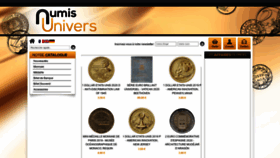 What Numisunivers.com website looked like in 2020 (3 years ago)