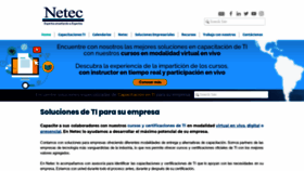 What Netec.com.mx website looked like in 2020 (3 years ago)