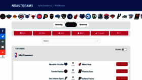 What Nbastreams.cc website looked like in 2020 (3 years ago)