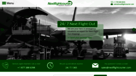 What Nextflightcourier.com website looked like in 2020 (3 years ago)