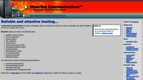 What Niner.net website looked like in 2020 (3 years ago)