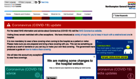 What Northamptongeneral.nhs.uk website looked like in 2020 (3 years ago)