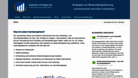 What Neukunden-strategien.com website looked like in 2020 (3 years ago)