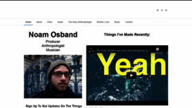 What Noamosband.com website looked like in 2020 (3 years ago)