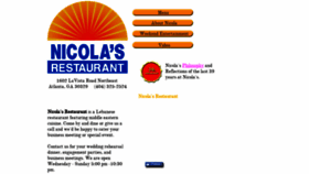 What Nicolas-restaurant.com website looked like in 2020 (3 years ago)
