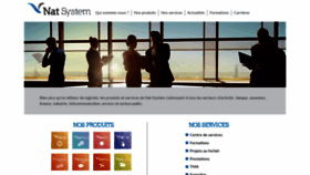 What Natsystem.fr website looked like in 2020 (3 years ago)