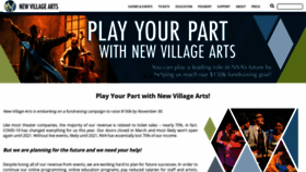 What Newvillagearts.org website looked like in 2020 (3 years ago)