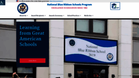 What Nationalblueribbonschools.com website looked like in 2020 (3 years ago)