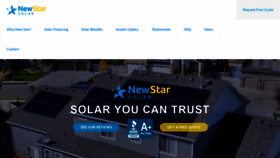 What Newstar.solar website looked like in 2020 (3 years ago)