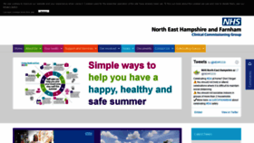 What Northeasthampshireandfarnhamccg.nhs.uk website looked like in 2020 (3 years ago)