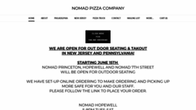 What Nomadpizzaco.com website looked like in 2020 (3 years ago)