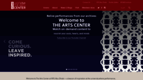 What Nyuad-artscenter.org website looked like in 2020 (3 years ago)