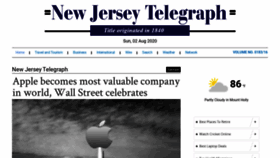 What Newjerseytelegraph.com website looked like in 2020 (3 years ago)