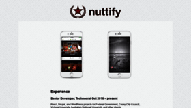 What Nuttify.com website looked like in 2020 (3 years ago)