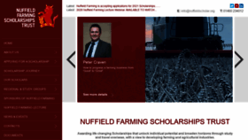 What Nuffieldscholar.org website looked like in 2020 (3 years ago)