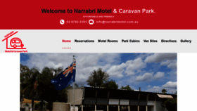 What Narrabrimotel.com.au website looked like in 2020 (3 years ago)