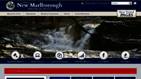 What Newmarlboroughma.gov website looked like in 2020 (3 years ago)