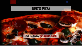 What Nedspizzarestaurant.com website looked like in 2020 (3 years ago)