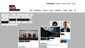 What Newmuseum.org website looked like in 2020 (3 years ago)