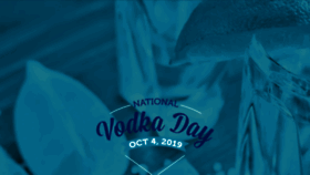 What Nationalvodkaday.com website looked like in 2020 (3 years ago)