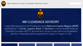 What Nbi.gov.ph website looked like in 2020 (3 years ago)