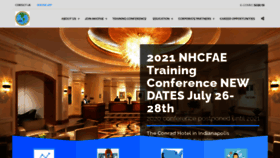 What Nhcfae.org website looked like in 2020 (3 years ago)