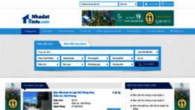 What Nhadatinfo.com website looked like in 2020 (3 years ago)