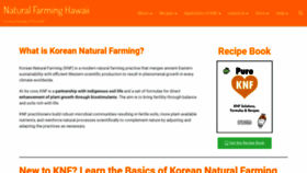 What Naturalfarminghawaii.net website looked like in 2020 (3 years ago)