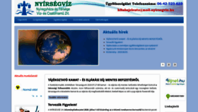 What Nyirsegviz.hu website looked like in 2020 (3 years ago)