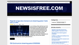 What Newsisfree.com website looked like in 2020 (3 years ago)