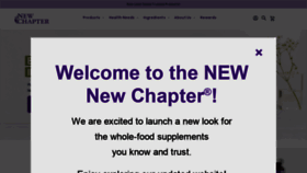 What Newchapter.com website looked like in 2020 (3 years ago)
