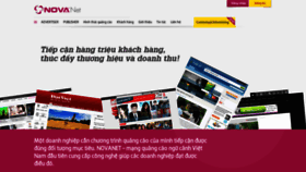 What Novanet.vn website looked like in 2020 (3 years ago)