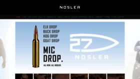 What Nosler.com website looked like in 2020 (3 years ago)