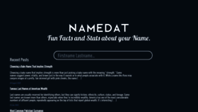 What Namedat.com website looked like in 2020 (3 years ago)