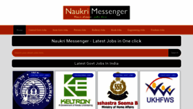 What Naukrimessenger.com website looked like in 2020 (3 years ago)
