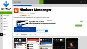 What Nimbuzz-messenger.en.uptodown.com website looked like in 2020 (3 years ago)