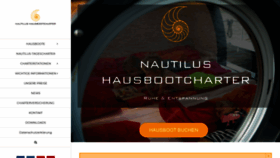 What Nautilus-hausbootcharter.de website looked like in 2020 (3 years ago)