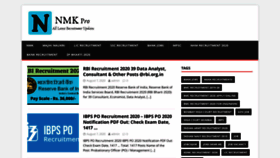What Nmkpro.in website looked like in 2020 (3 years ago)