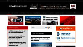 What Newzjunky.com website looked like in 2020 (3 years ago)